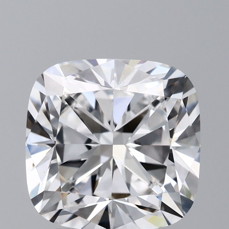 Loose Diamond - CUSHION BRILLIANT 2.52ct E VS1: Loose Diamond - CUSHION BRILLIANT 2.52ct E VS1 Source: This is a real non-mined Diamond that has been grown in a lab Shape: CUSHION BRILLIANT Carats: 2.52 Color: E Clarity: VS1 Certification: GIA Vide