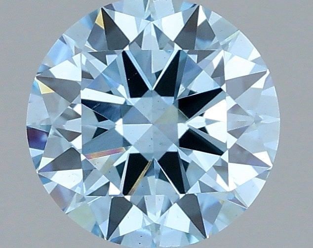 Loose Diamond - ROUND 1.03ct Fancy Vivid Blue VS2: Loose Diamond - ROUND 1.03ct Fancy Vivid Blue VS2 Source: This is a real non-mined Diamond that has been grown in a lab Shape: ROUND Carats: 1.03 Color: Fancy Vivid Blue Certification: IGI Video: