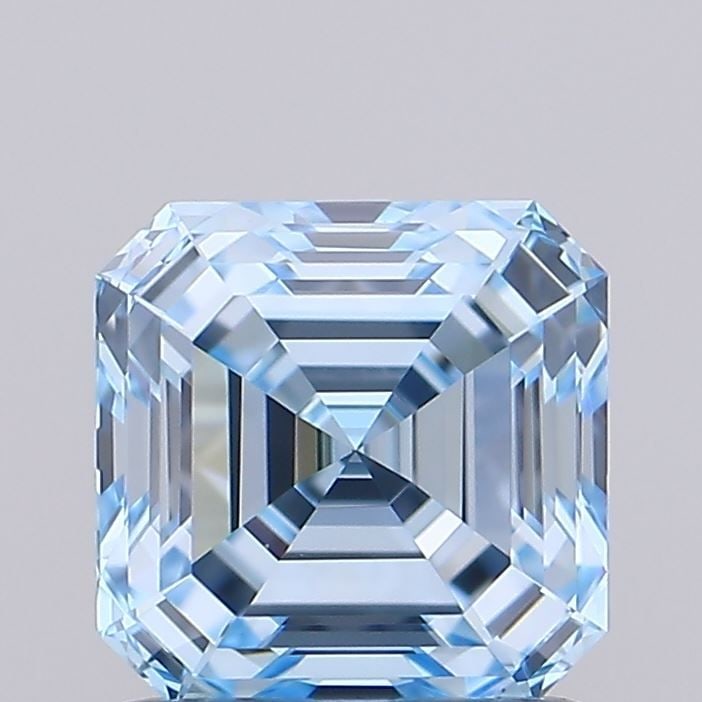 Loose Diamond - ASSCHER 1.06ct Fancy Vivid Blue VVS2: Loose Diamond - ASSCHER 1.06ct Fancy Vivid Blue VVS2 Source: This is a real non-mined Diamond that has been grown in a lab Shape: ASSCHER Carats: 1.06 Color: Fancy Vivid Blue Certification: IGI