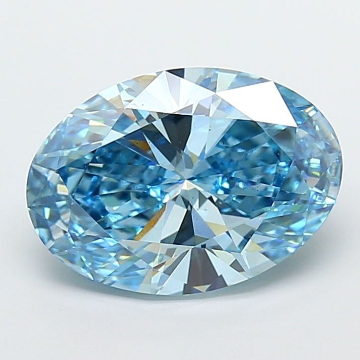 Loose Diamond - OVAL 5.02ct Fancy Vivid Blue VS1: Loose Diamond - OVAL 5.02ct Fancy Vivid Blue VS1 Source: This is a real non-mined Diamond that has been grown in a lab Shape: OVAL Carats: 5.02 Color: Fancy Vivid Blue Certification: IGI Video: