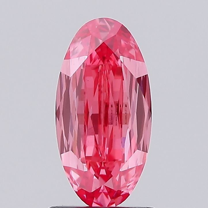 Loose Diamond - OVAL 1.58ct Fancy Vivid Pink VVS2: Loose Diamond - OVAL 1.58ct Fancy Vivid Pink VVS2 Source: This is a real non-mined Diamond that has been grown in a lab Shape: OVAL Carats: 1.58 Color: Fancy Vivid Pink Certification: IGI Video: