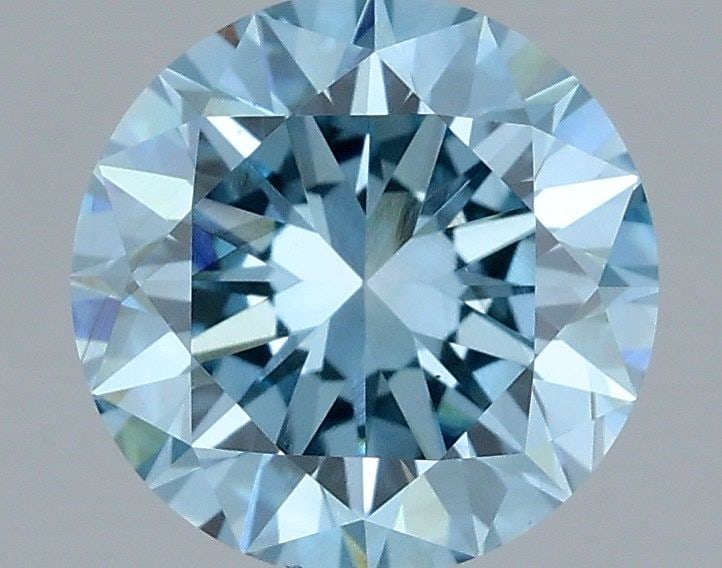 Loose Diamond - ROUND 1.61ct Fancy Vivid Blue VS2: Loose Diamond - ROUND 1.61ct Fancy Vivid Blue VS2 Source: This is a real non-mined Diamond that has been grown in a lab Shape: ROUND Carats: 1.61 Color: Fancy Vivid Blue Certification: IGI Video: