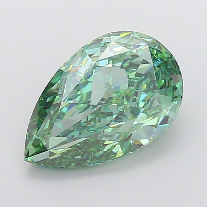 Loose Diamond - PEAR 7.1ct Fancy Vivid Green VVS2 (1 of 1)