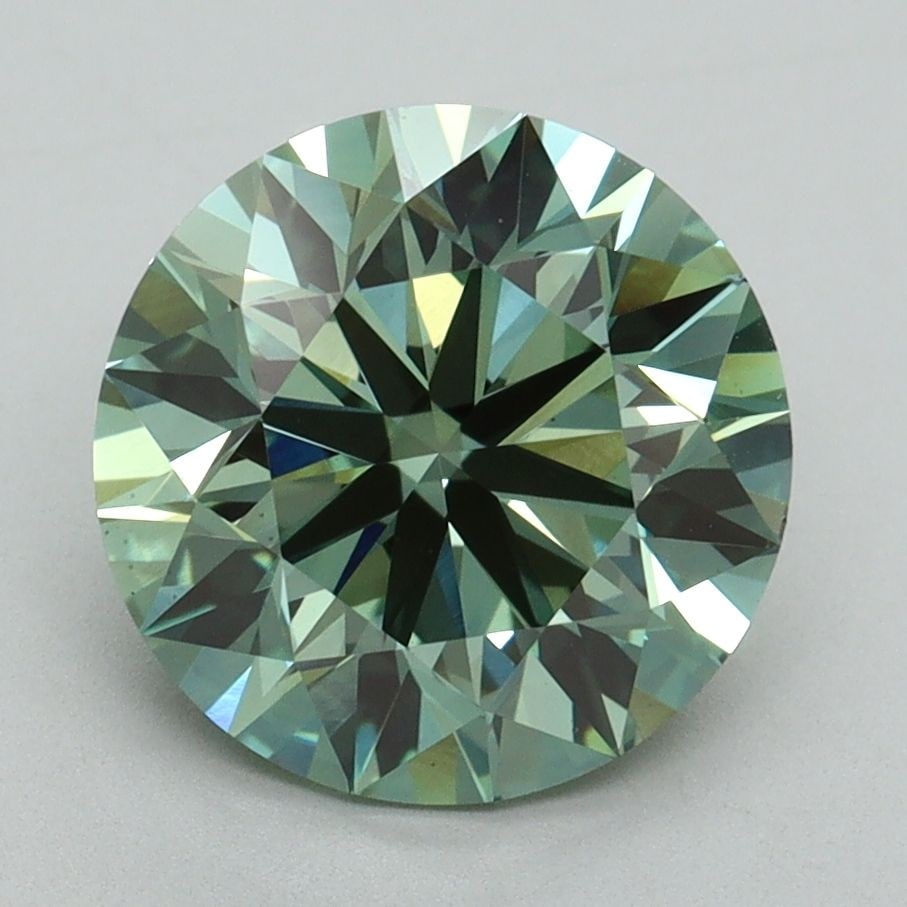 Ideal Loose Diamond - ROUND 3.16ct Fancy Vivid Green VS1: Ideal Loose Diamond - ROUND 3.16ct Fancy Vivid Green VS1 Source: This is a real non-mined Diamond that has been grown in a lab Shape: ROUND Carats: 3.16 Color: Fancy Vivid Green Certification: IGI Vid
