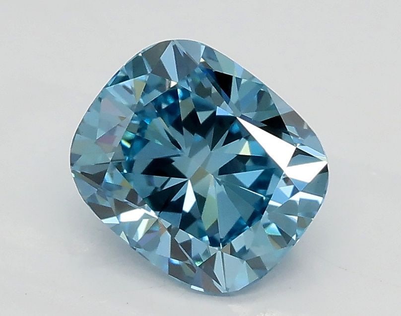 Loose Diamond - CUSHION BRILLIANT 1.2ct Fancy Vivid Blue VS1 (1 of 1)
