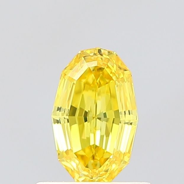 Loose Diamond - OVAL 0.74ct Fancy Vivid Yellow VVS2: Loose Diamond - OVAL 0.74ct Fancy Vivid Yellow VVS2 Source: This is a real non-mined Diamond that has been grown in a lab Shape: OVAL Carats: 0.74 Color: Fancy Vivid Yellow Certification: IGI Video: