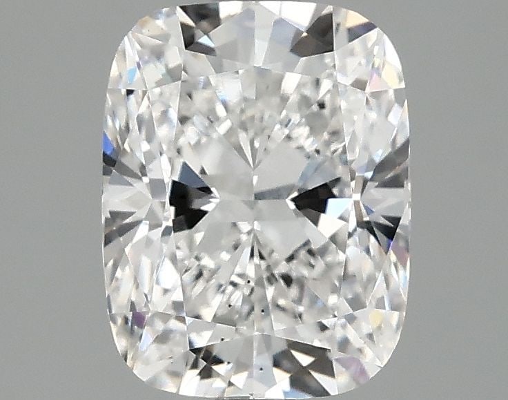 Loose Diamond - CUSHION MODIFIED 2.06ct E VS2: Loose Diamond - CUSHION MODIFIED 2.06ct E VS2 Source: This is a real non-mined Diamond that has been grown in a lab Shape: CUSHION MODIFIED Carats: 2.06 Color: E Clarity: VS2 Certification: IGI Video: