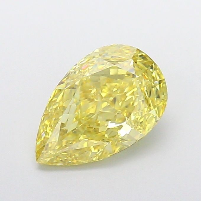 Loose Diamond - PEAR 2.03ct Fancy Vivid Yellow VS1: Loose Diamond - PEAR 2.03ct Fancy Vivid Yellow VS1 Source: This is a real non-mined Diamond that has been grown in a lab Shape: PEAR Carats: 2.03 Color: Fancy Vivid Yellow Certification: IGI Video: