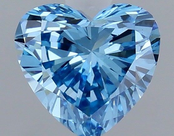 Loose Diamond - HEART 0.52ct Fancy Vivid Blue VS1: Loose Diamond - HEART 0.52ct Fancy Vivid Blue VS1 Source: This is a real non-mined Diamond that has been grown in a lab Shape: HEART Carats: 0.52 Color: Fancy Vivid Blue Certification: IGI Video: