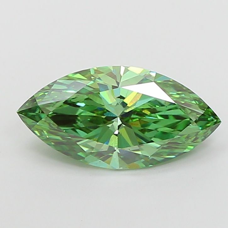 Loose Diamond - MARQUISE 3.04ct Fancy Vivid Green VS1: Loose Diamond - MARQUISE 3.04ct Fancy Vivid Green VS1 Source: This is a real non-mined Diamond that has been grown in a lab Shape: MARQUISE Carats: 3.04 Color: Fancy Vivid Green Certification: IGI Vid