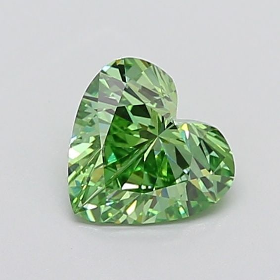Loose Diamond - HEART 1.48ct Fancy Vivid Green VS1: Loose Diamond - HEART 1.48ct Fancy Vivid Green VS1 Source: This is a real non-mined Diamond that has been grown in a lab Shape: HEART Carats: 1.48 Color: Fancy Vivid Green Certification: IGI Video: