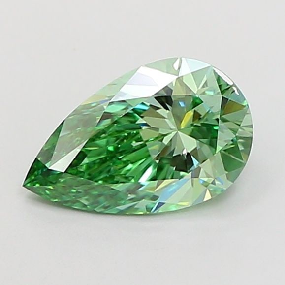 Loose Diamond - PEAR 1.51ct Fancy Vivid Green VVS2: Loose Diamond - PEAR 1.51ct Fancy Vivid Green VVS2 Source: This is a real non-mined Diamond that has been grown in a lab Shape: PEAR Carats: 1.51 Color: Fancy Vivid Green Certification: IGI Video: