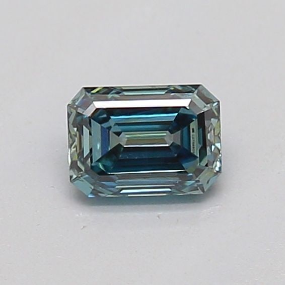 Loose Diamond - EMERALD 0.24ct Fancy Intense Green Blue VS2: Loose Diamond - EMERALD 0.24ct Fancy Intense Green Blue VS2 Source: This is a real non-mined Diamond that has been grown in a lab Shape: EMERALD Carats: 0.24 Color: Fancy Intense Green Blue Certificat