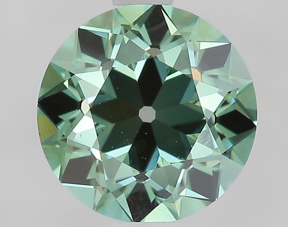 Loose Diamond - EUROPEAN CUT 1.63ct Fancy Vivid Green VS1: Loose Diamond - EUROPEAN CUT 1.63ct Fancy Vivid Green VS1 Source: This is a real non-mined Diamond that has been grown in a lab Shape: EUROPEAN CUT Carats: 1.63 Color: Fancy Vivid Green Certification: