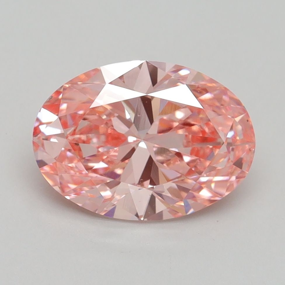 Loose Diamond - OVAL 2.2ct Fancy Vivid Pink VS1: Loose Diamond - OVAL 2.2ct Fancy Vivid Pink VS1 Source: This is a real non-mined Diamond that has been grown in a lab Shape: OVAL Carats: 2.2 Color: Fancy Vivid Pink Certification: IGI Video: