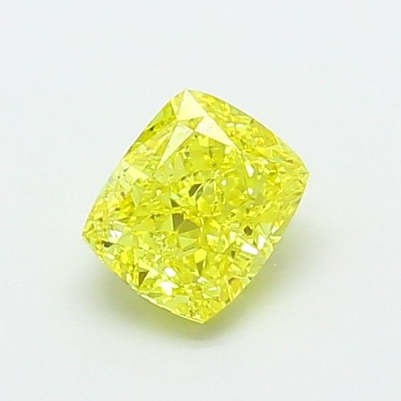 Loose Diamond - CUSHION MODIFIED 0.8ct Fancy Vivid Yellow VS1: Loose Diamond - CUSHION MODIFIED 0.8ct Fancy Vivid Yellow VS1 Source: This is a real non-mined Diamond that has been grown in a lab Shape: CUSHION MODIFIED Carats: 0.8 Color: Fancy Vivid Yellow Certif