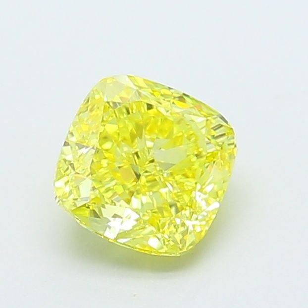 Loose Diamond - CUSHION MODIFIED 1.3ct Fancy Vivid Yellow VS1: Loose Diamond - CUSHION MODIFIED 1.3ct Fancy Vivid Yellow VS1 Source: This is a real non-mined Diamond that has been grown in a lab Shape: CUSHION MODIFIED Carats: 1.3 Color: Fancy Vivid Yellow Certif