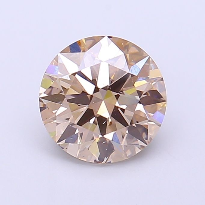 Ideal Loose Diamond - ROUND 1.58ct Very Light Brown VS2: Ideal Loose Diamond - ROUND 1.58ct Very Light Brown VS2 Source: This is a real non-mined Diamond that has been grown in a lab Shape: ROUND Carats: 1.58 Color: Very Light Brown Certification: IGI Video