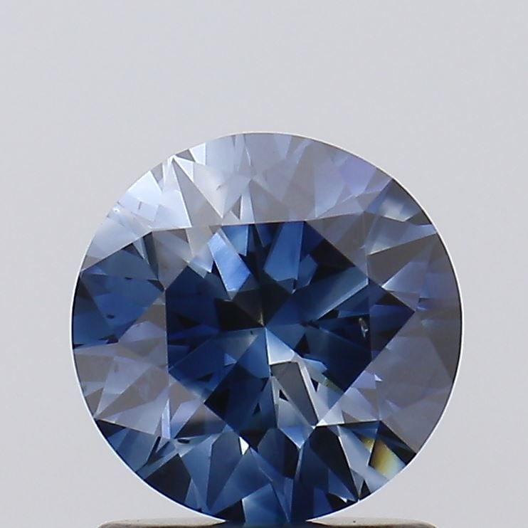 Loose Diamond - ROUND 1.17ct Fancy Deep Blue SI1: Loose Diamond - ROUND 1.17ct Fancy Deep Blue SI1 Source: This is a real non-mined Diamond that has been grown in a lab Shape: ROUND Carats: 1.17 Color: Fancy Deep Blue Certification: NONE Video:
