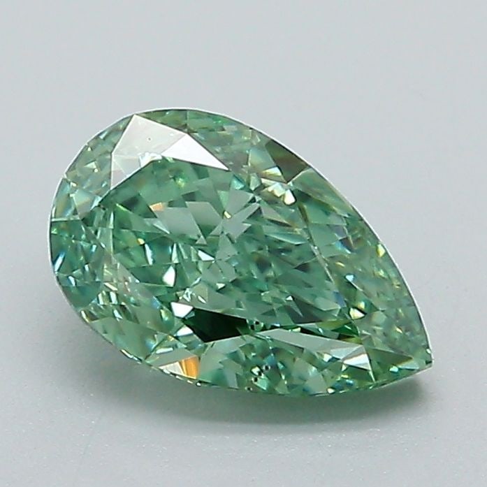 Loose Diamond - PEAR 1.18ct Fancy Vivid Green VS2: Loose Diamond - PEAR 1.18ct Fancy Vivid Green VS2 Source: This is a real non-mined Diamond that has been grown in a lab Shape: PEAR Carats: 1.18 Color: Fancy Vivid Green Certification: IGI Video:
