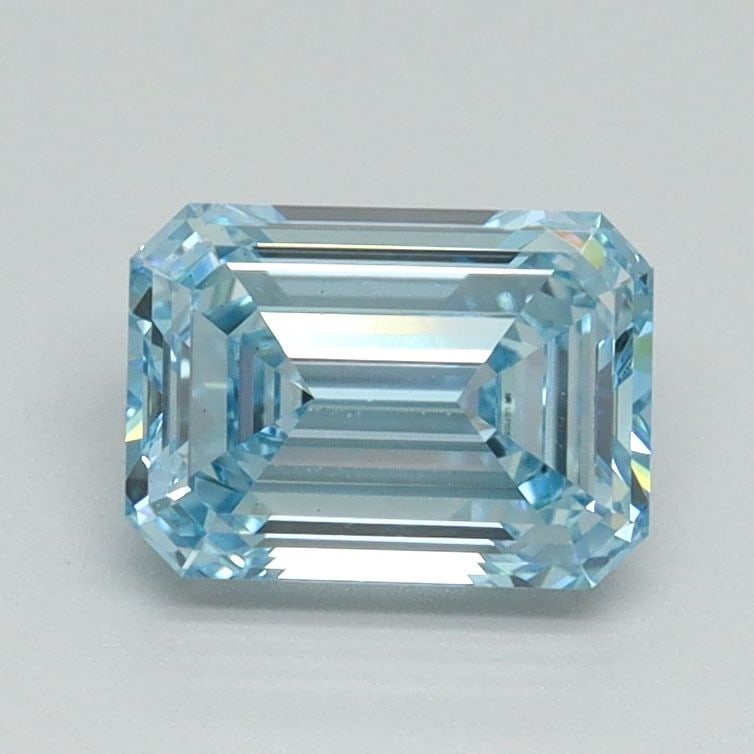 Loose Diamond - EMERALD 1.19ct Fancy Vivid Blue VS1: Loose Diamond - EMERALD 1.19ct Fancy Vivid Blue VS1 Source: This is a real non-mined Diamond that has been grown in a lab Shape: EMERALD Carats: 1.19 Color: Fancy Vivid Blue Certification: IGI Video: