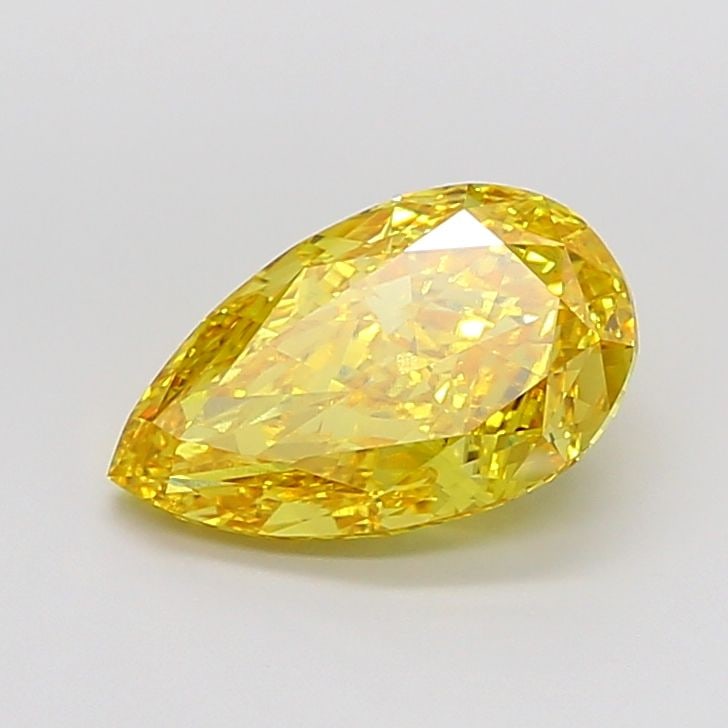 Loose Diamond - PEAR 5.41ct Fancy Vivid Yellow VVS2: Loose Diamond - PEAR 5.41ct Fancy Vivid Yellow VVS2 Source: This is a real non-mined Diamond that has been grown in a lab Shape: PEAR Carats: 5.41 Color: Fancy Vivid Yellow Certification: IGI The Diam