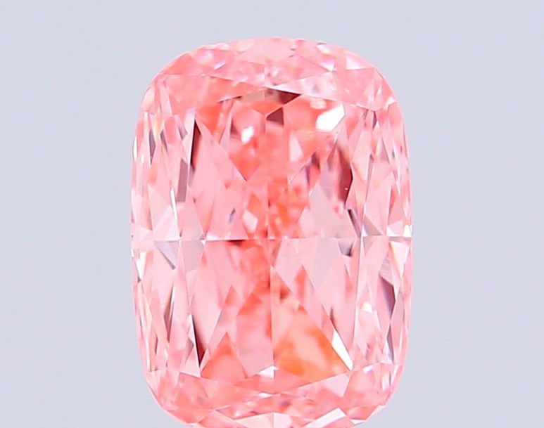 Loose Diamond - CUSHION MODIFIED 2.09ct Fancy Vivid Pink VVS2: Loose Diamond - CUSHION MODIFIED 2.09ct Fancy Vivid Pink VVS2 Source: This is a real non-mined Diamond that has been grown in a lab Shape: CUSHION MODIFIED Carats: 2.09 Color: Fancy Vivid Pink Certifi