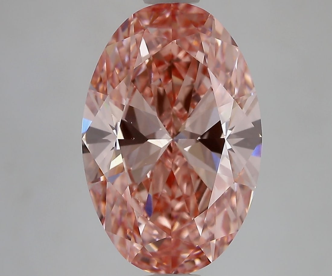 Loose Diamond - OVAL 5.03ct Fancy Vivid Pink VS1: Loose Diamond - OVAL 5.03ct Fancy Vivid Pink VS1 Source: This is a real non-mined Diamond that has been grown in a lab Shape: OVAL Carats: 5.03 Color: Fancy Vivid Pink Certification: IGI Video: