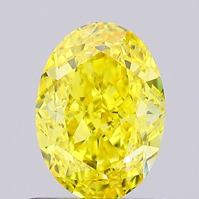 Loose Diamond - OVAL 1.02ct Fancy Vivid Yellow VS1: Loose Diamond - OVAL 1.02ct Fancy Vivid Yellow VS1 Source: This is a real non-mined Diamond that has been grown in a lab Shape: OVAL Carats: 1.02 Color: Fancy Vivid Yellow Certification: NONE Video: