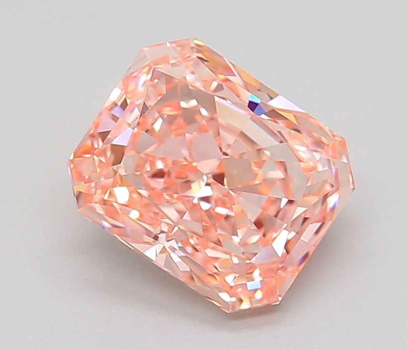 Loose Diamond - RADIANT 3.51ct Fancy Vivid Pink VVS1: Loose Diamond - RADIANT 3.51ct Fancy Vivid Pink VVS1 Source: This is a real non-mined Diamond that has been grown in a lab Shape: RADIANT Carats: 3.51 Color: Fancy Vivid Pink Certification: IGI Video: