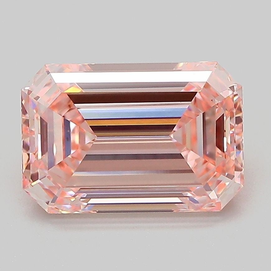 Loose Diamond - EMERALD 3.01ct Fancy Intense Pink VVS2: Loose Diamond - EMERALD 3.01ct Fancy Intense Pink VVS2 Source: This is a real non-mined Diamond that has been grown in a lab Shape: EMERALD Carats: 3.01 Color: Fancy Intense Pink Certification: IGI Th