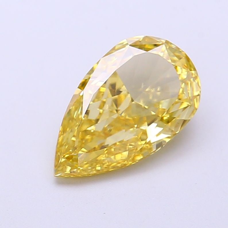 Loose Diamond - PEAR 2.0ct Fancy Vivid Yellow VS1: Loose Diamond - PEAR 2.0ct Fancy Vivid Yellow VS1 Source: This is a real non-mined Diamond that has been grown in a lab Shape: PEAR Carats: 2.0 Color: Fancy Vivid Yellow Certification: IGI Video: