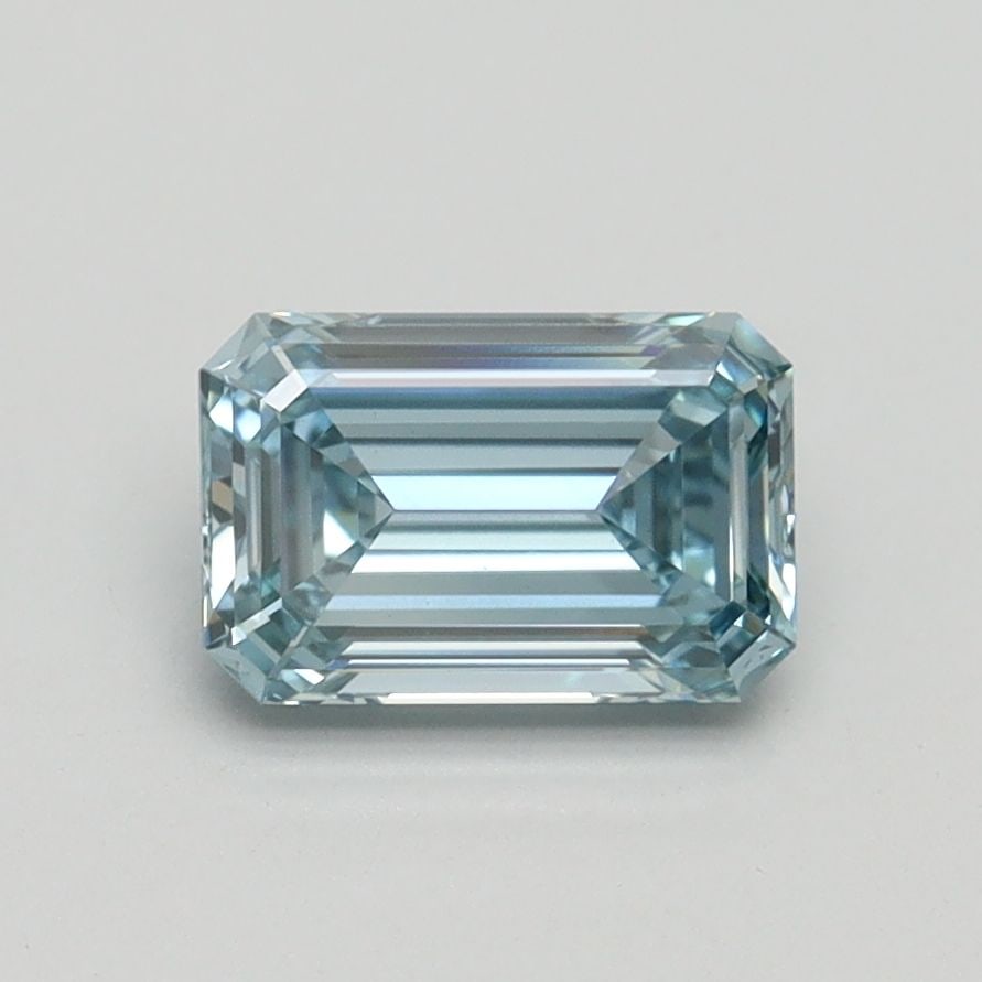 Loose Diamond - EMERALD 1.01ct Fancy Intense Green Blue VS1: Loose Diamond - EMERALD 1.01ct Fancy Intense Green Blue VS1 Source: This is a real non-mined Diamond that has been grown in a lab Shape: EMERALD Carats: 1.01 Color: Fancy Intense Green Blue Certificat