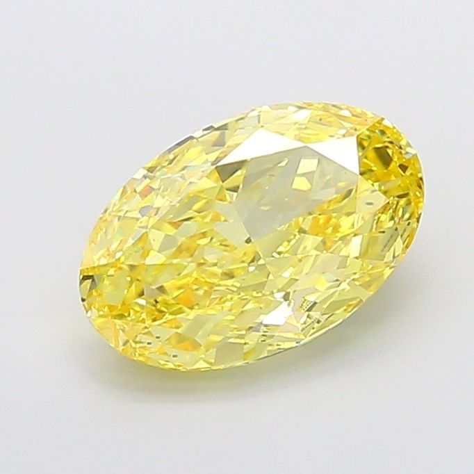 Loose Diamond - OVAL 4.52ct Fancy Vivid Yellow VS2: Loose Diamond - OVAL 4.52ct Fancy Vivid Yellow VS2 Source: This is a real non-mined Diamond that has been grown in a lab Shape: OVAL Carats: 4.52 Color: Fancy Vivid Yellow Certification: IGI The Diamo