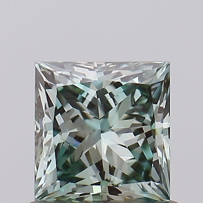 Loose Diamond - PRINCESS 0.75ct Fancy Green VS1: Loose Diamond - PRINCESS 0.75ct Fancy Green VS1 Source: This is a real non-mined Diamond that has been grown in a lab Shape: PRINCESS Carats: 0.75 Color: Fancy Green Certification: NONE Video: