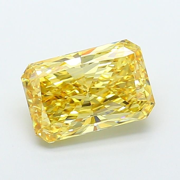 Loose Diamond - RADIANT 4.08ct Fancy Vivid Yellow VS1: Loose Diamond - RADIANT 4.08ct Fancy Vivid Yellow VS1 Source: This is a real non-mined Diamond that has been grown in a lab Shape: RADIANT Carats: 4.08 Color: Fancy Vivid Yellow Certification: IGI Vid