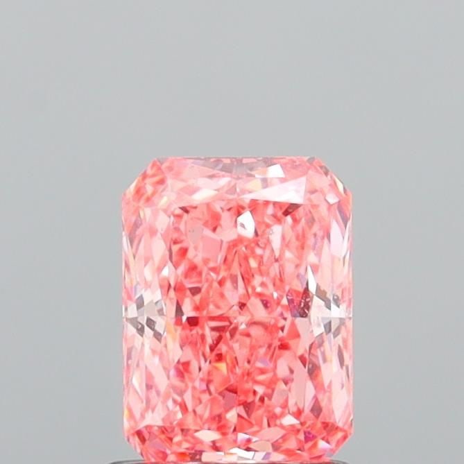 Loose Diamond - RADIANT 1.3ct Fancy Vivid Pink VVS2: Loose Diamond - RADIANT 1.3ct Fancy Vivid Pink VVS2 Source: This is a real non-mined Diamond that has been grown in a lab Shape: RADIANT Carats: 1.3 Color: Fancy Vivid Pink Certification: IGI Video: