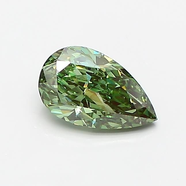 Loose Diamond - PEAR 0.67ct Fancy Vivid Green VVS1: Loose Diamond - PEAR 0.67ct Fancy Vivid Green VVS1 Source: This is a real non-mined Diamond that has been grown in a lab Shape: PEAR Carats: 0.67 Color: Fancy Vivid Green Certification: IGI Video:
