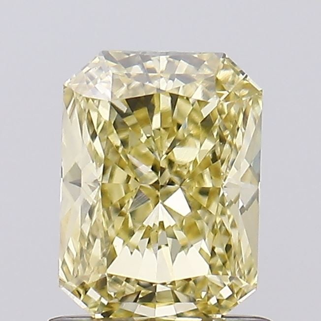 Loose Diamond - RADIANT 1.04ct Fancy Intense Yellow VS1: Loose Diamond - RADIANT 1.04ct Fancy Intense Yellow VS1 Source: This is a real non-mined Diamond that has been grown in a lab Shape: RADIANT Carats: 1.04 Color: Fancy Intense Yellow Certification: IGI