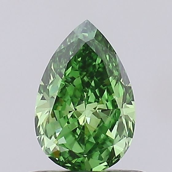 Loose Diamond - PEAR 0.6ct Fancy Vivid Green VS1: Loose Diamond - PEAR 0.6ct Fancy Vivid Green VS1 Source: This is a real non-mined Diamond that has been grown in a lab Shape: PEAR Carats: 0.6 Color: Fancy Vivid Green Certification: IGI Video: