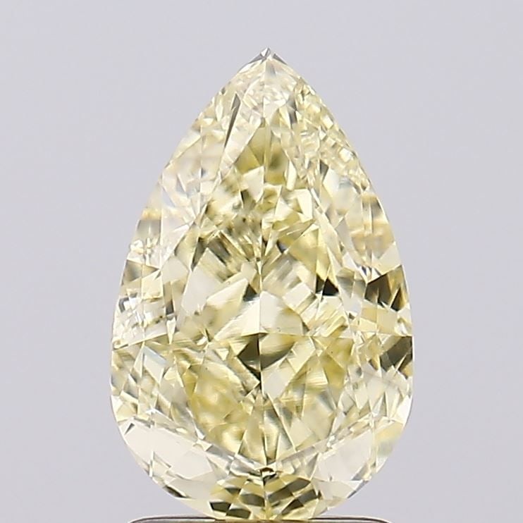 Loose Diamond - PEAR 2.0ct Fancy Yellow VS1: Loose Diamond - PEAR 2.0ct Fancy Yellow VS1 Source: This is a real non-mined Diamond that has been grown in a lab Shape: PEAR Carats: 2.0 Color: Fancy Yellow Certification: IGI Video: