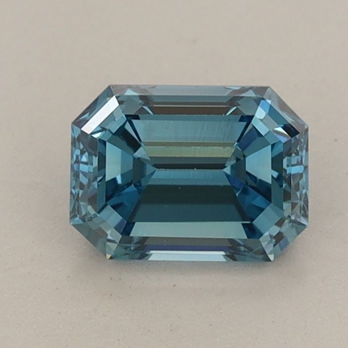 Loose Diamond - EMERALD 0.97ct Fancy Vivid Blue VS1: Loose Diamond - EMERALD 0.97ct Fancy Vivid Blue VS1 Source: This is a real non-mined Diamond that has been grown in a lab Shape: EMERALD Carats: 0.97 Color: Fancy Vivid Blue Certification: IGI Video: