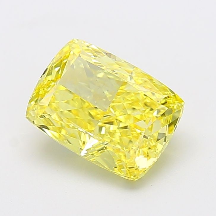 Loose Diamond - CUSHION MODIFIED 3.5ct Fancy Intense Yellow VS2: Loose Diamond - CUSHION MODIFIED 3.5ct Fancy Intense Yellow VS2 Source: This is a real non-mined Diamond that has been grown in a lab Shape: CUSHION MODIFIED Carats: 3.5 Color: Fancy Intense Yellow Ce
