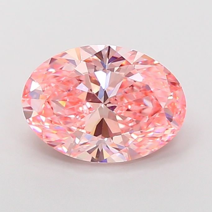Loose Diamond - OVAL 4.51ct Fancy Vivid Pink VS1: Loose Diamond - OVAL 4.51ct Fancy Vivid Pink VS1 Source: This is a real non-mined Diamond that has been grown in a lab Shape: OVAL Carats: 4.51 Color: Fancy Vivid Pink Certification: IGI Video: