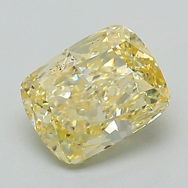 Loose Diamond - CUSHION BRILLIANT 1.16ct Fancy Intense Yellow VS1: Loose Diamond - CUSHION BRILLIANT 1.16ct Fancy Intense Yellow VS1 Source: This is a real non-mined Diamond that has been grown in a lab Shape: CUSHION BRILLIANT Carats: 1.16 Color: Fancy Intense Yello