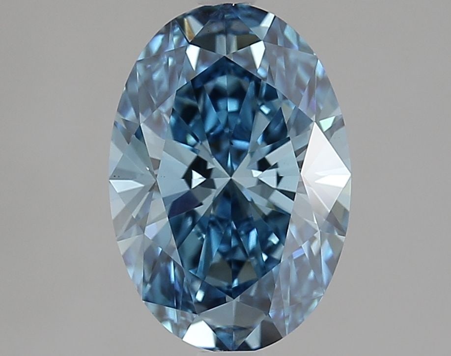 Loose Diamond - OVAL 2.28ct Fancy Vivid Blue VS1: Loose Diamond - OVAL 2.28ct Fancy Vivid Blue VS1 Source: This is a real non-mined Diamond that has been grown in a lab Shape: OVAL Carats: 2.28 Color: Fancy Vivid Blue Certification: IGI Video: