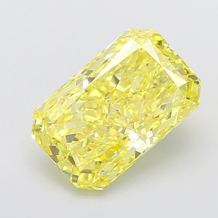 Loose Diamond - RADIANT 4.08ct Fancy Vivid Yellow VS2: Loose Diamond - RADIANT 4.08ct Fancy Vivid Yellow VS2 Source: This is a real non-mined Diamond that has been grown in a lab Shape: RADIANT Carats: 4.08 Color: Fancy Vivid Yellow Certification: IGI Vid