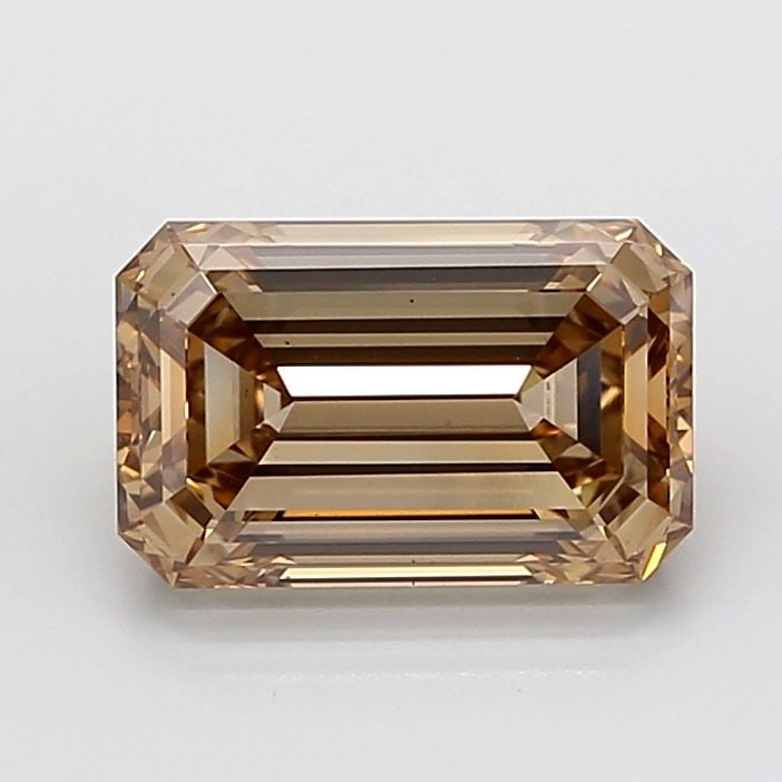 Loose Diamond - EMERALD 5.5ct Fancy Brown VS1: Loose Diamond - EMERALD 5.5ct Fancy Brown VS1 Source: This is a real non-mined Diamond that has been grown in a lab Shape: EMERALD Carats: 5.5 Color: Fancy Brown Certification: IGI Video: