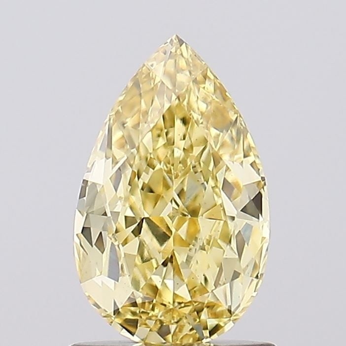 Loose Diamond - PEAR 1.09ct Fancy Intense Yellow VS1: Loose Diamond - PEAR 1.09ct Fancy Intense Yellow VS1 Source: This is a real non-mined Diamond that has been grown in a lab Shape: PEAR Carats: 1.09 Color: Fancy Intense Yellow Certification: IGI Video