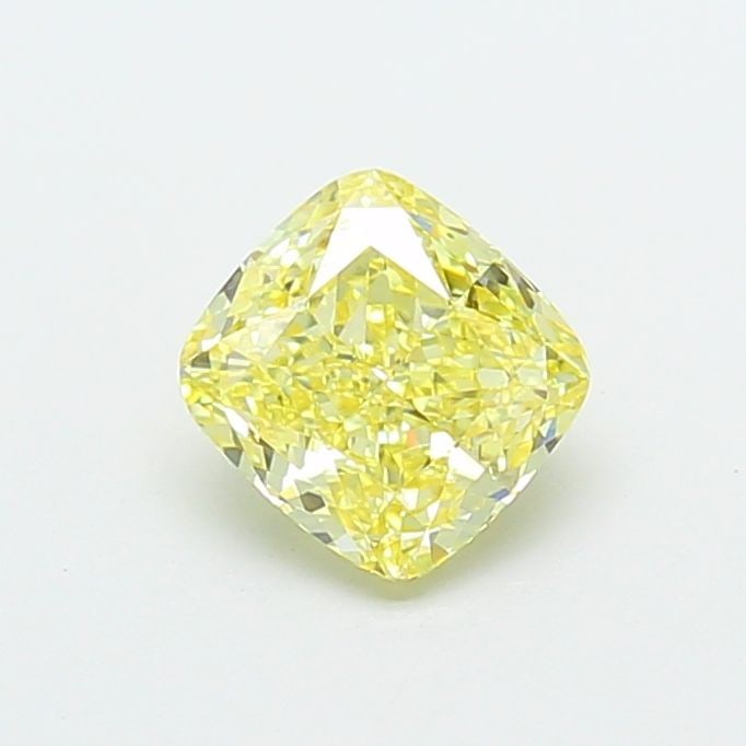 Loose Diamond - CUSHION MODIFIED 1.04ct Fancy Intense Yellow VS1: Loose Diamond - CUSHION MODIFIED 1.04ct Fancy Intense Yellow VS1 Source: This is a real non-mined Diamond that has been grown in a lab Shape: CUSHION MODIFIED Carats: 1.04 Color: Fancy Intense Yellow 
